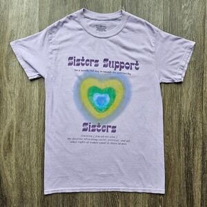 Daisy Street Graphic Tee Sisters Support‎ Feminism T-Shirt XS